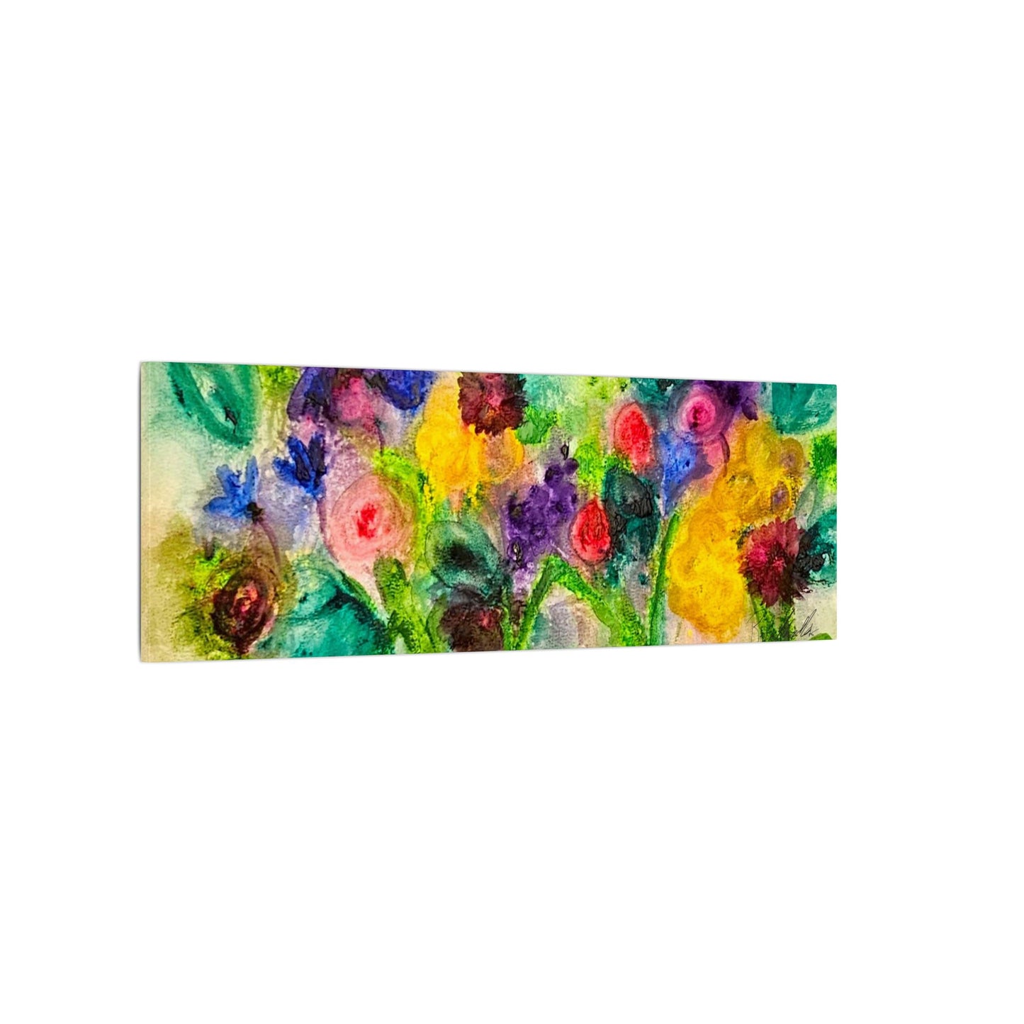 Abstract Flowers Canvas Gallery Wrap