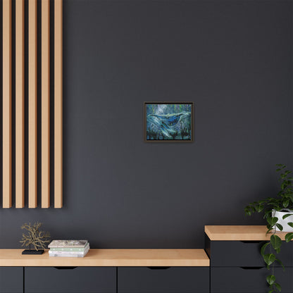 Watercolor Whale Framed Wall Art