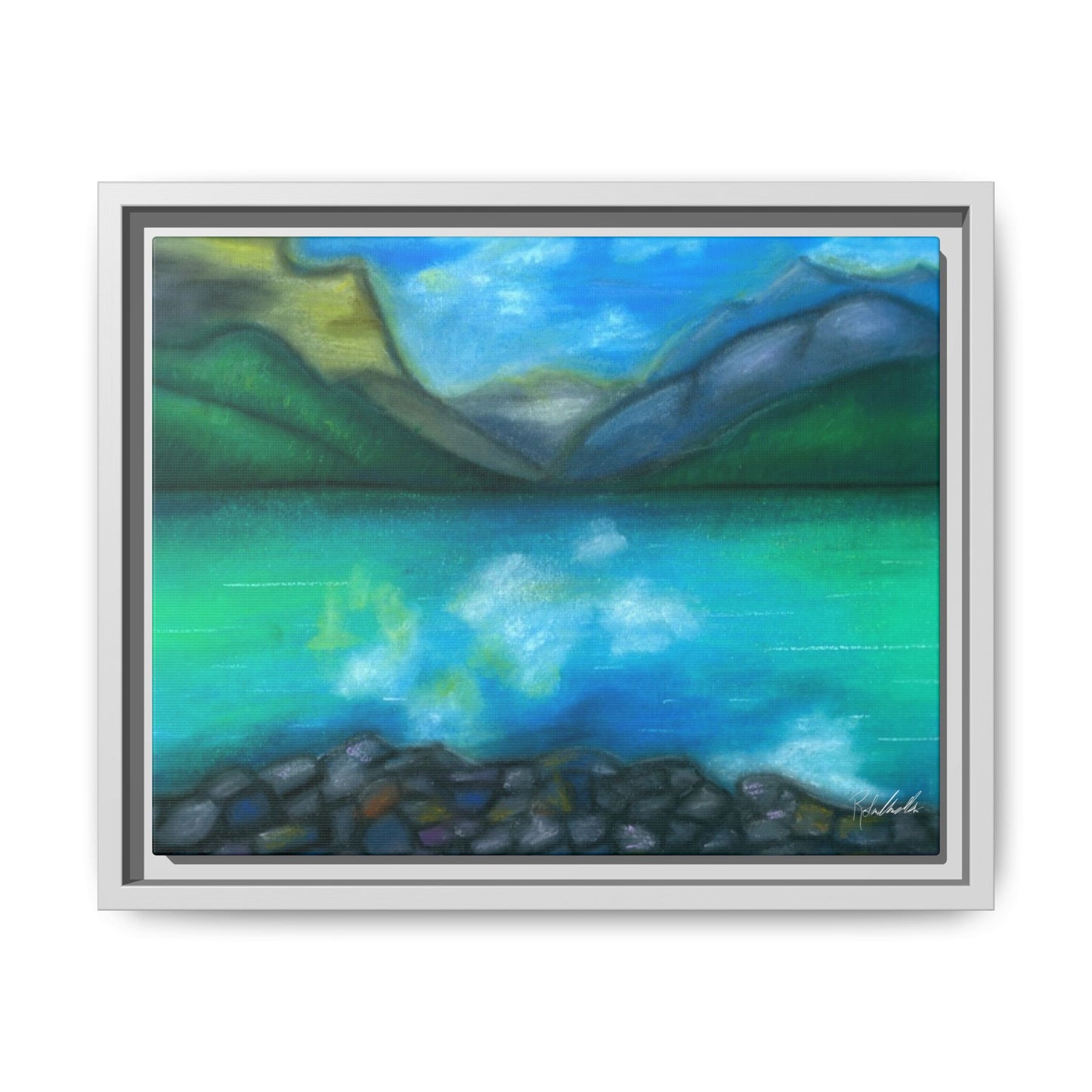 Mountain Lake Framed Wall Art