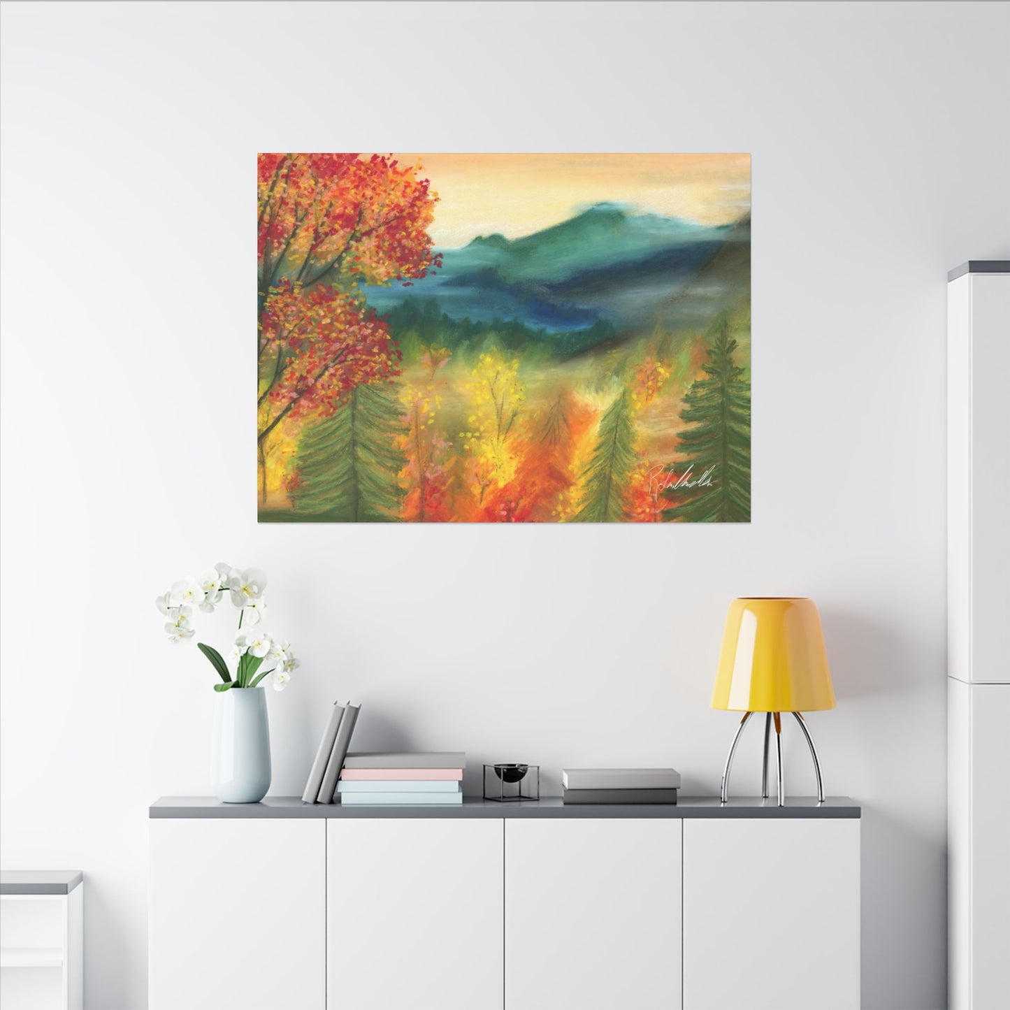 Fall Mountains Canvas Gallery Wrap