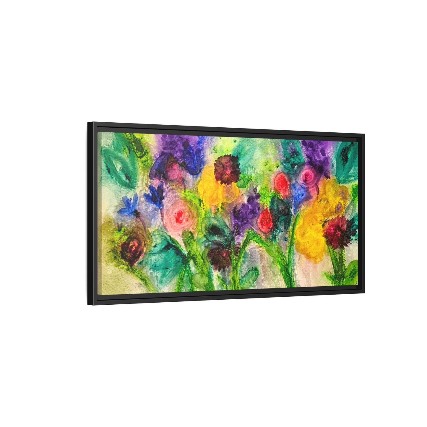 Abstract Flowers Framed Wall Art