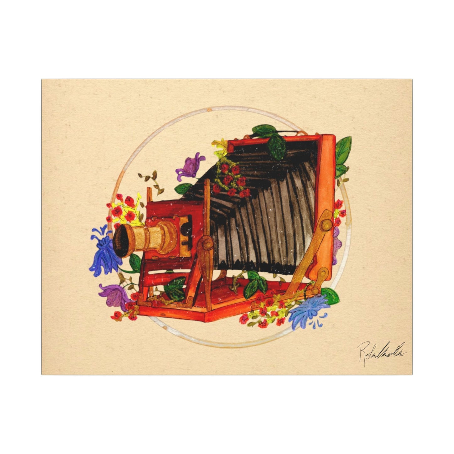 Vintage camera Canvas Gallery Wrap