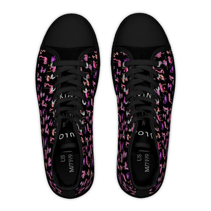 High Top Sneakers — Pink & Purple Flamingo Pattern (Women’s)