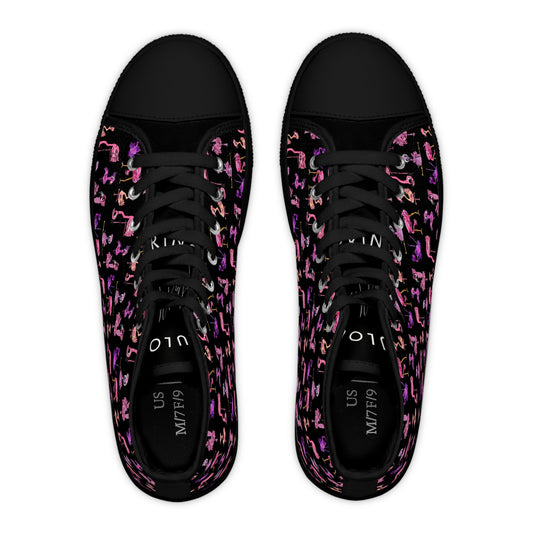 High Top Sneakers — Pink & Purple Flamingo Pattern (Women’s)