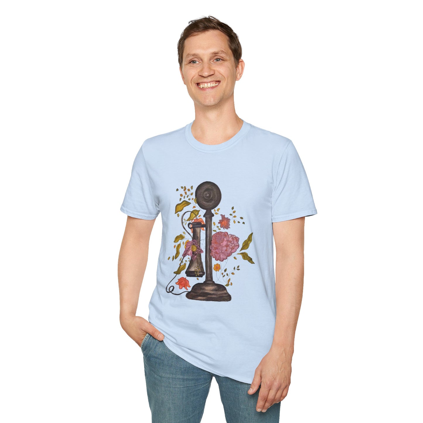 Vintage Phone Unisex Softstyle T-Shirt