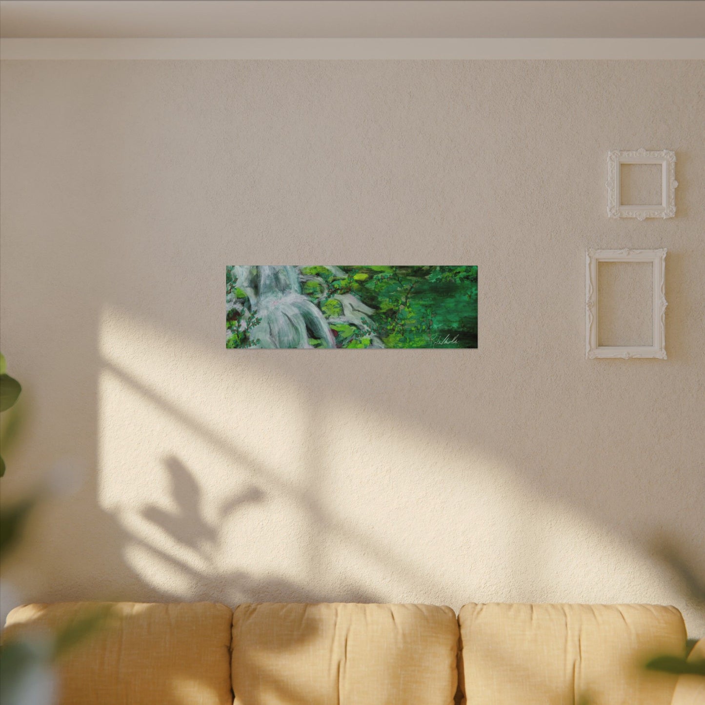 Mossy Waterfall Canvas Gallery Wrap