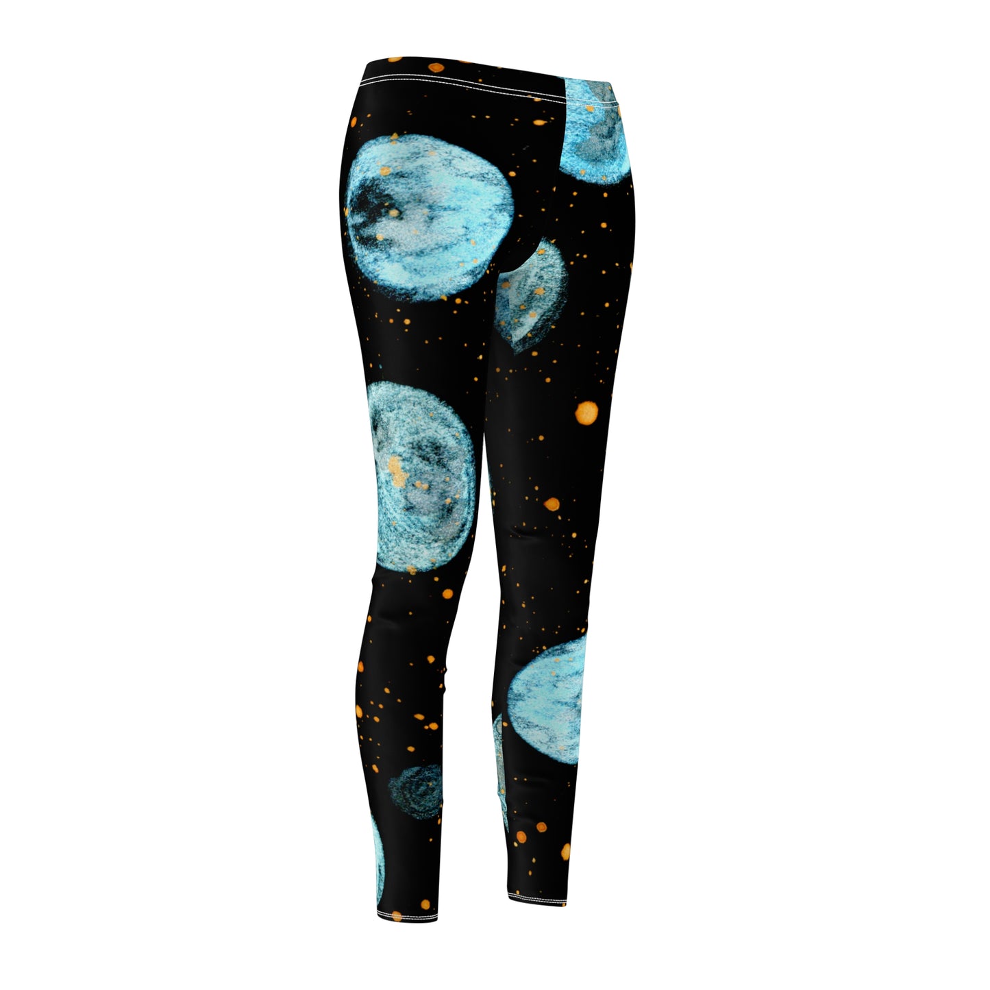 Little Blue Planets Galaxy Women's Cut & Sew Casual Leggings (AOP)