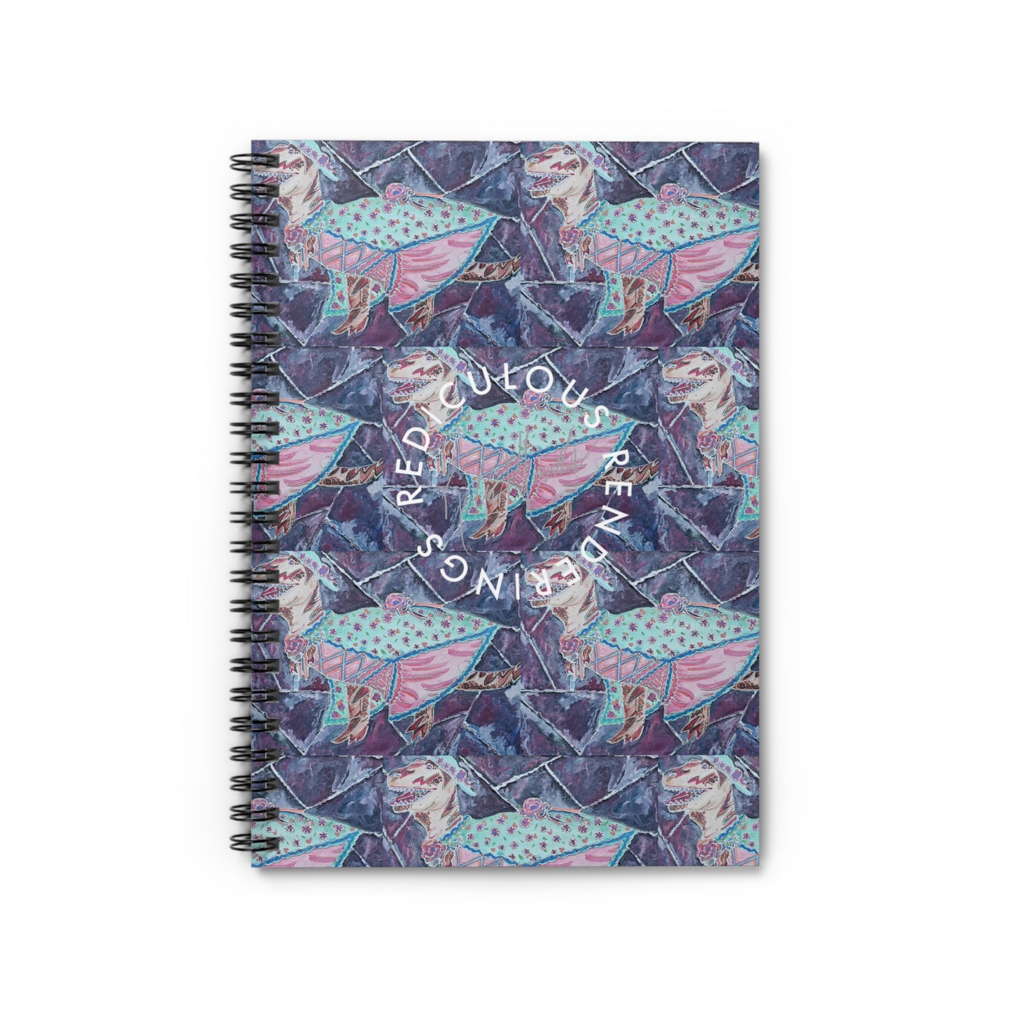 T-Rex Spiral Notebook - Ruled Line 118 Pages, Printed Cover