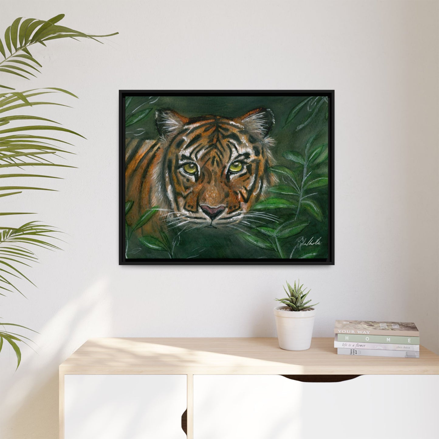 Jungle Tiger Framed Wall Art