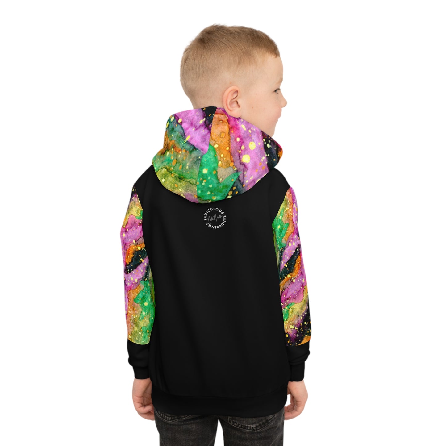 Neon Galaxy Children's Hoodie (AOP)