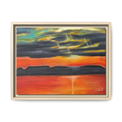 Sleeping Giant at Sunset Framed Wall Art