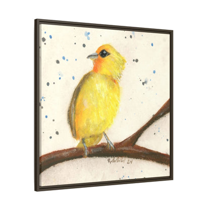 Yellow Canary Bird Framed Wall Art