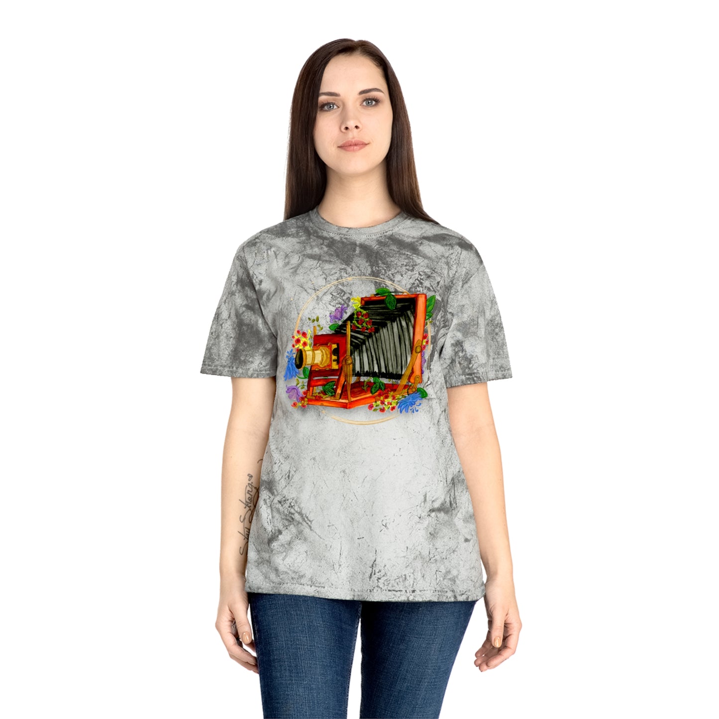 Vintage Camera Unisex Color Blast T-Shirt