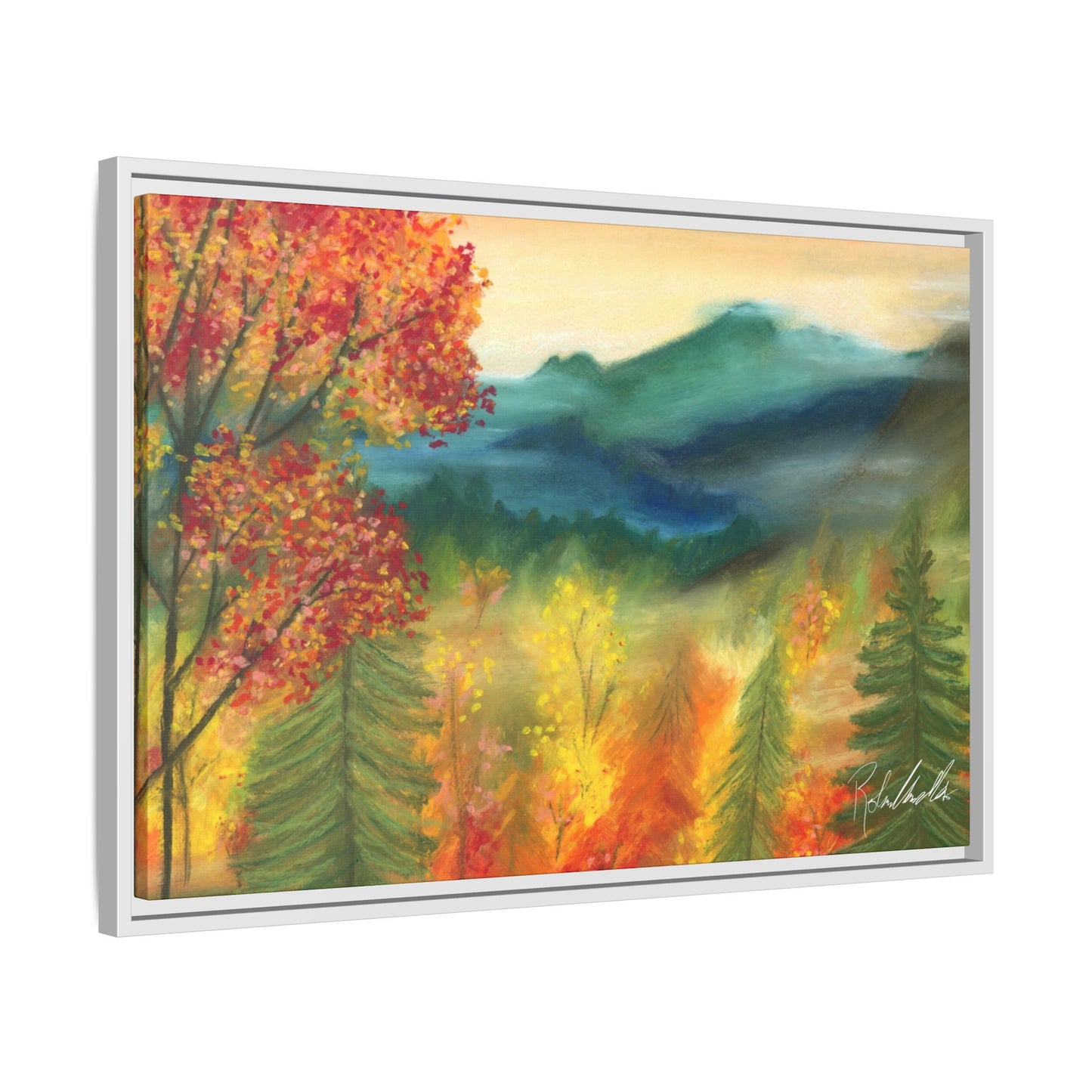 Fall Mountains Framed Wall Art