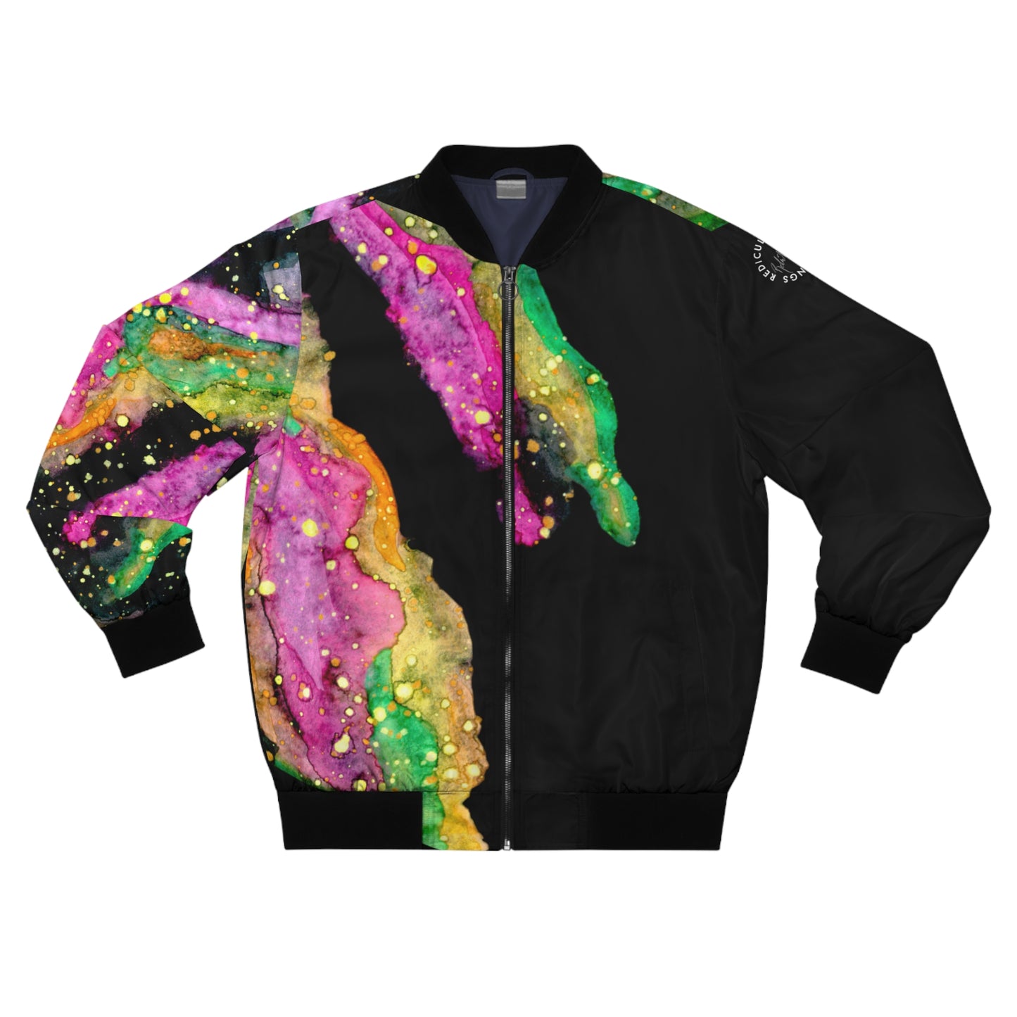 Neon Galaxy Men's Bomber Jacket (AOP)