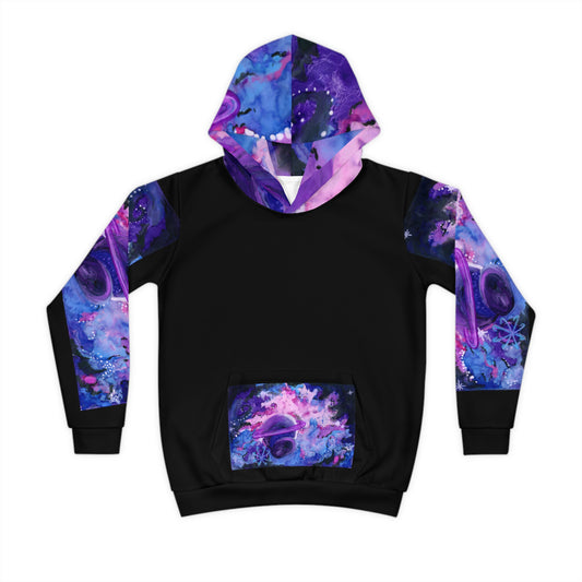 Purple Galaxy Children's Hoodie (AOP)