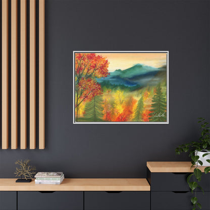 Fall Mountains Framed Wall Art