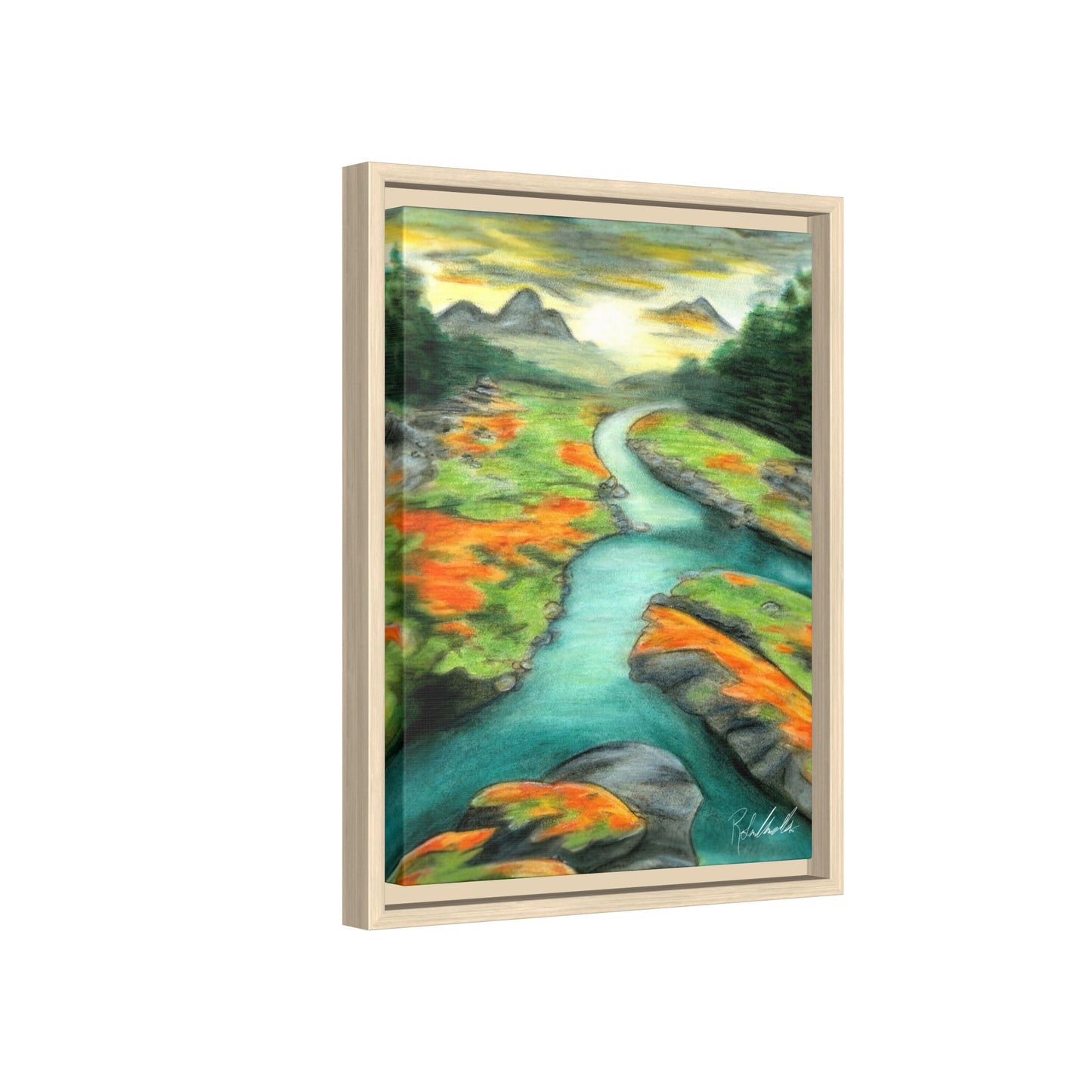 Mountain Stream Framed Wall Art