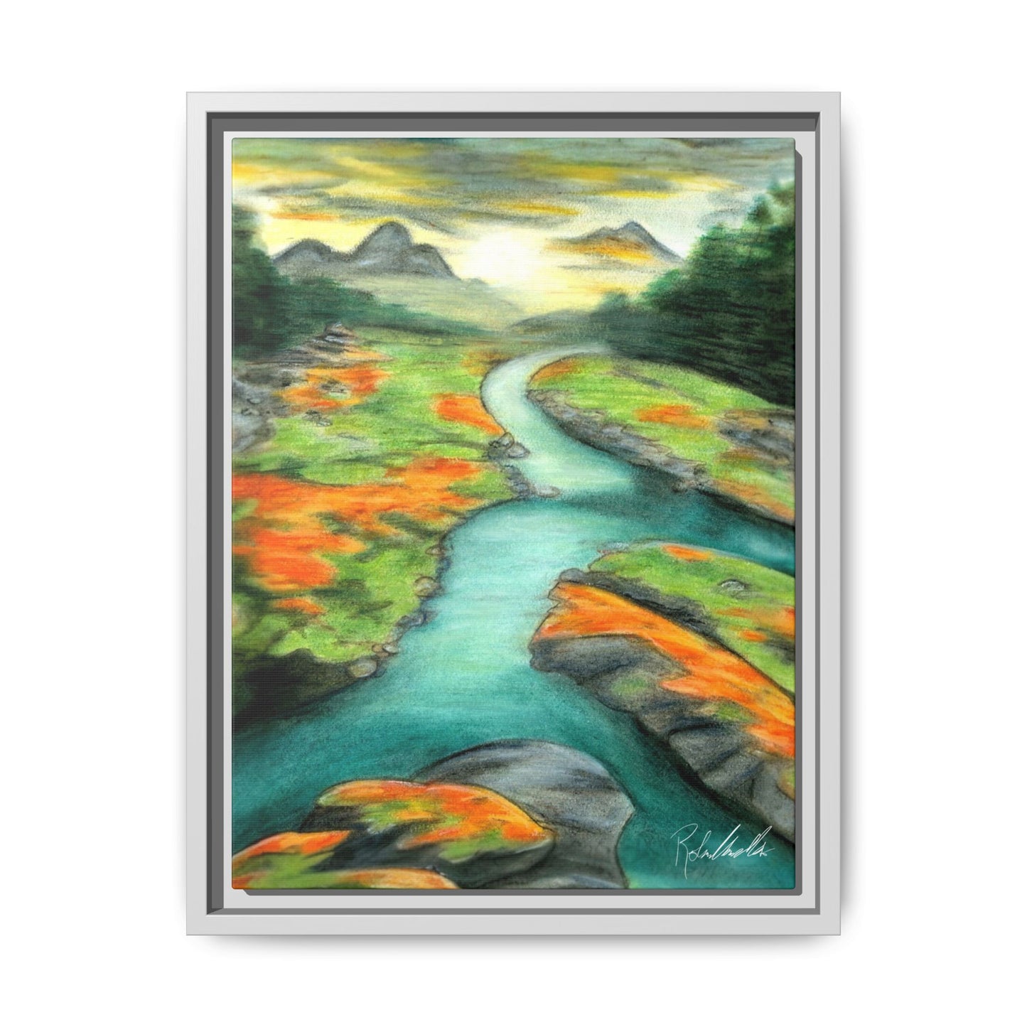 Mountain Stream Framed Wall Art
