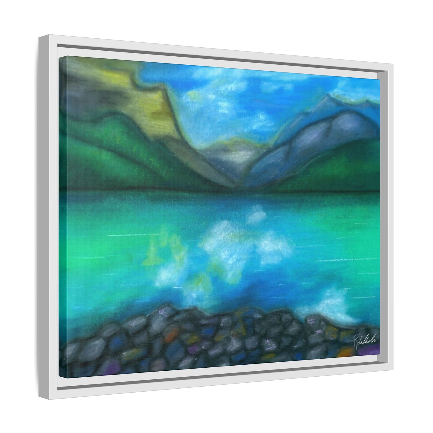 Mountain Lake Framed Wall Art