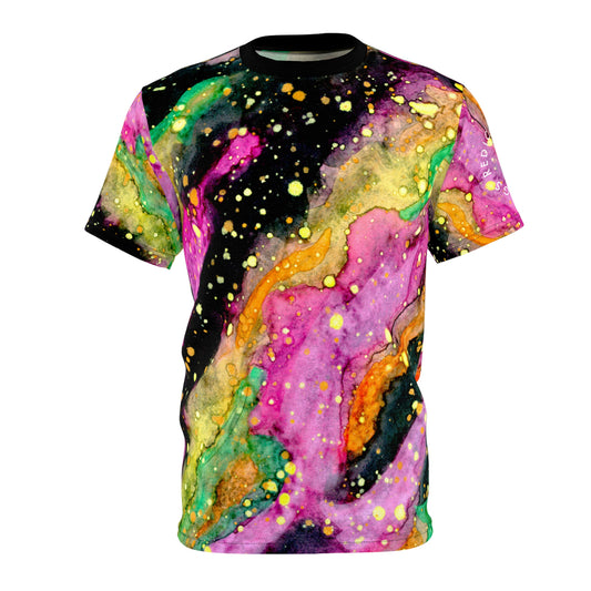 Neon Galaxy Unisex T-Shirt (AOP)