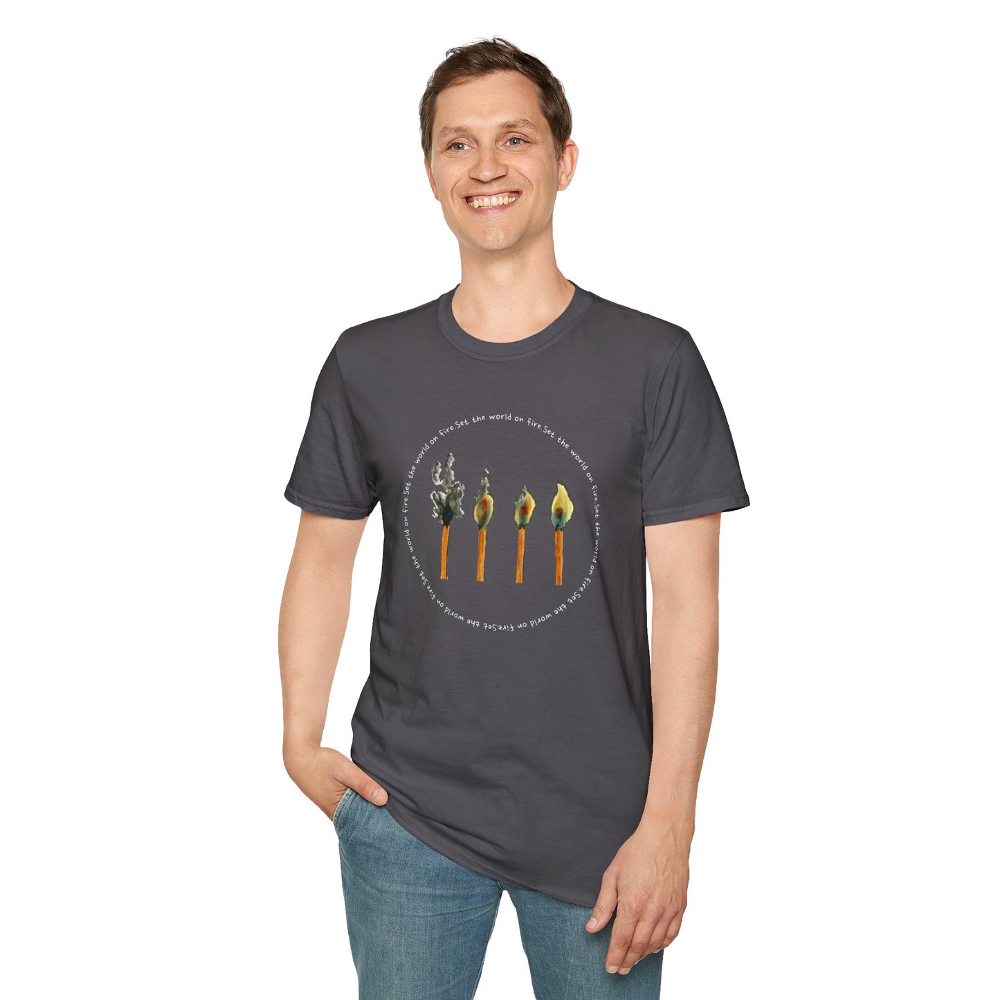 Light the World on Fire Unisex Softstyle T-Shirt