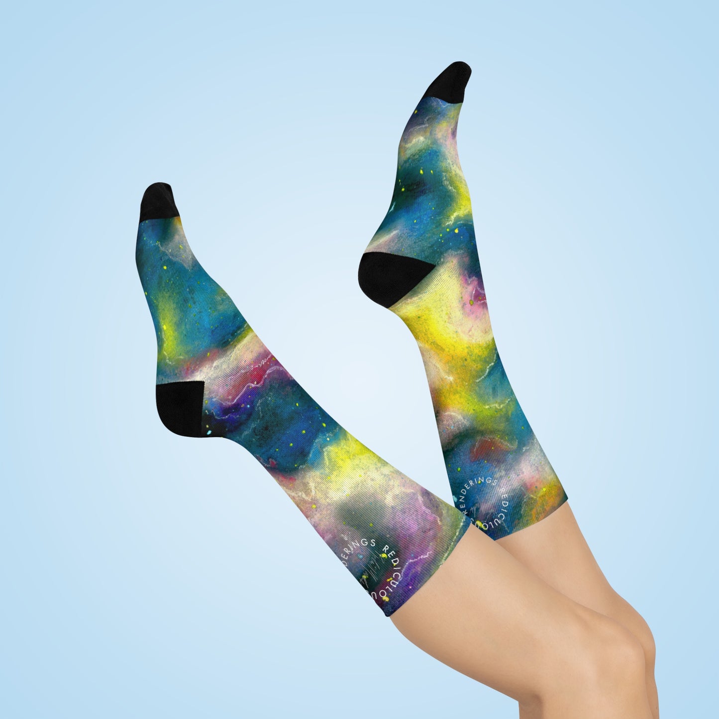 Sunrise Galaxy Cushioned Crew Socks