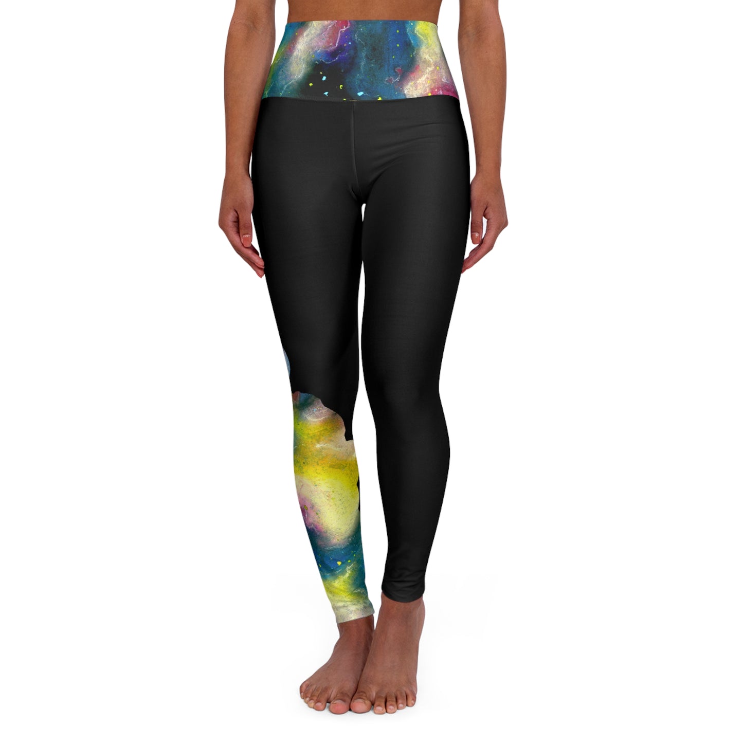 Sunrise Galaxy High Waisted Yoga Leggings (AOP)