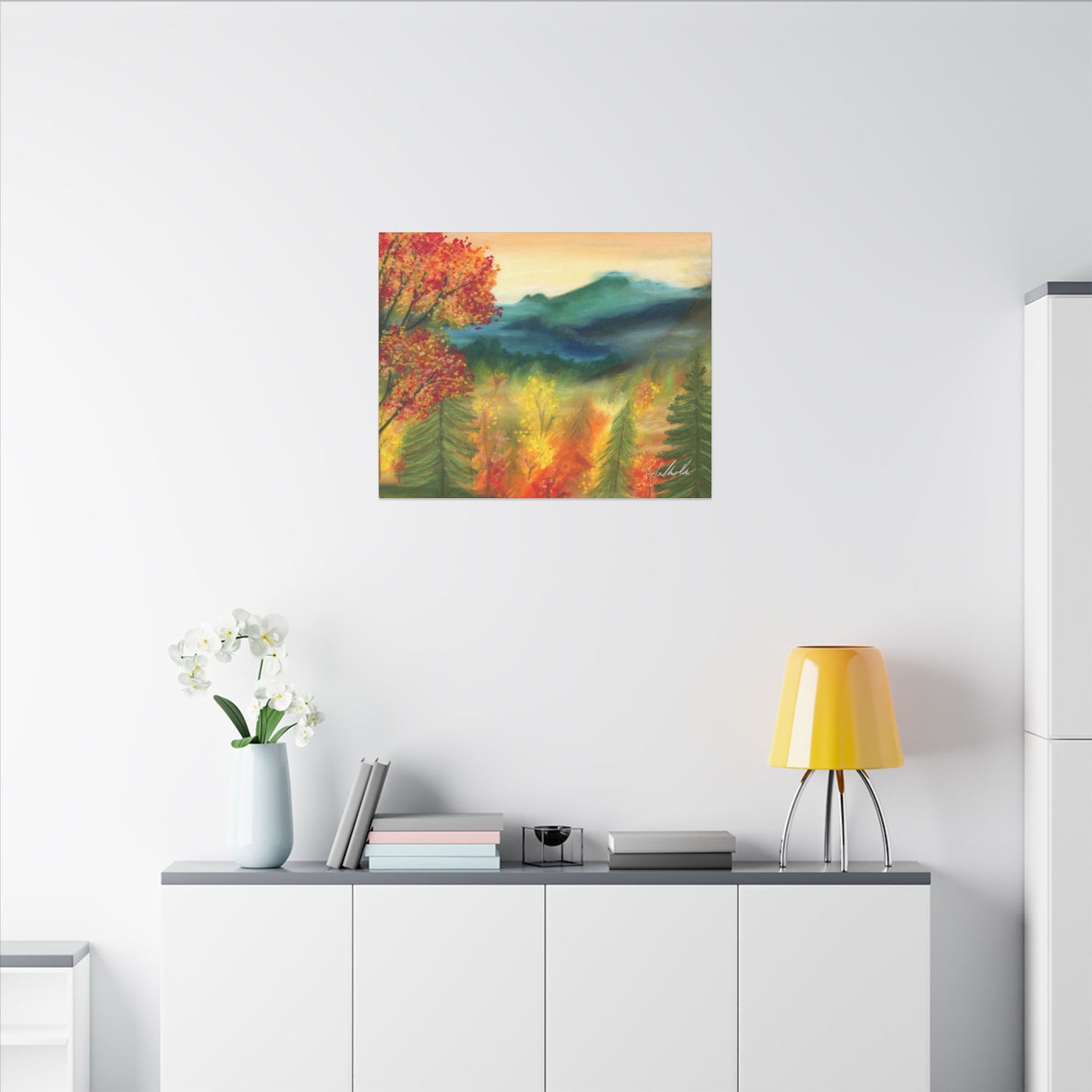 Fall Mountains Canvas Gallery Wrap