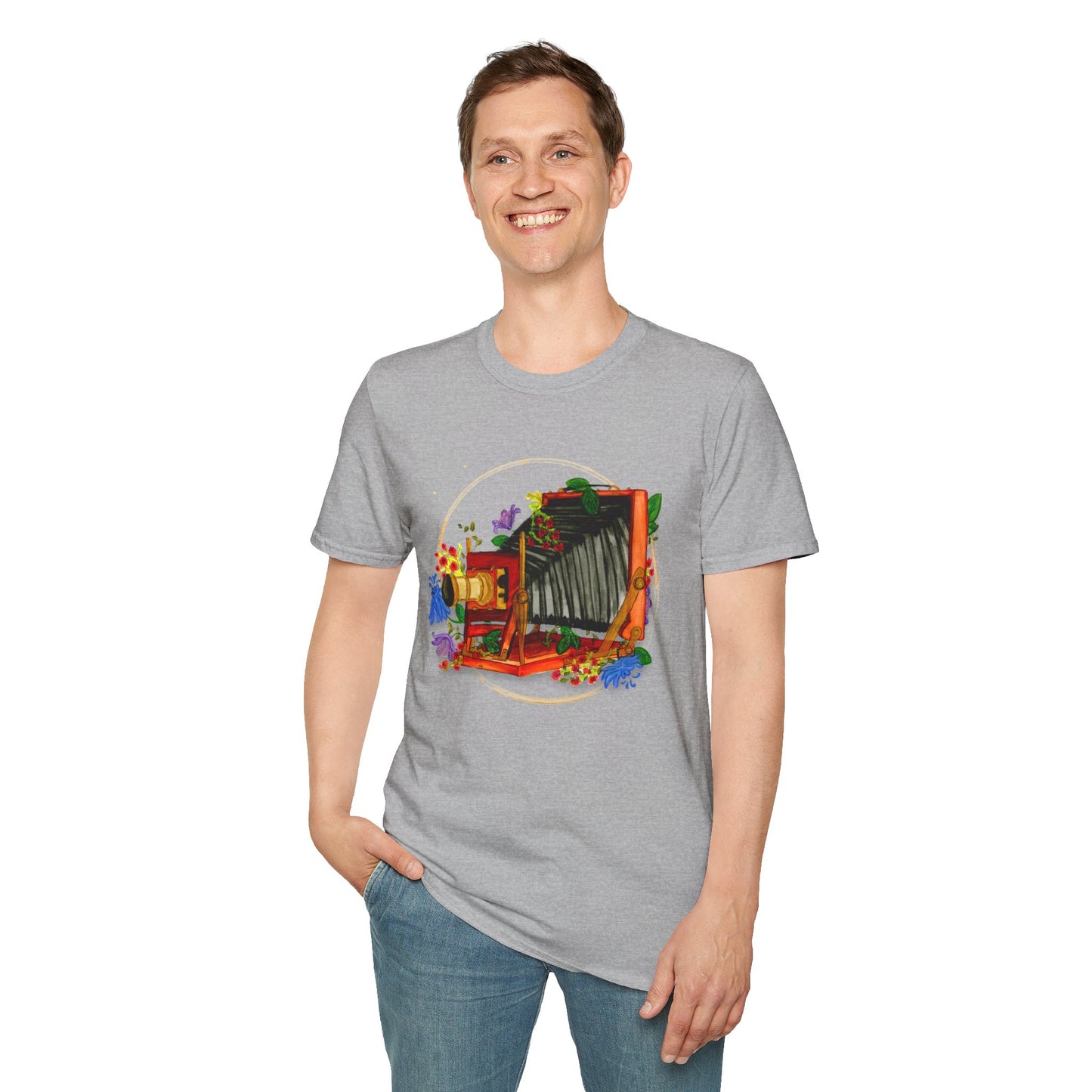 Vintage Camera Unisex Softstyle T-Shirt