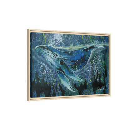 Watercolor Whale Framed Wall Art