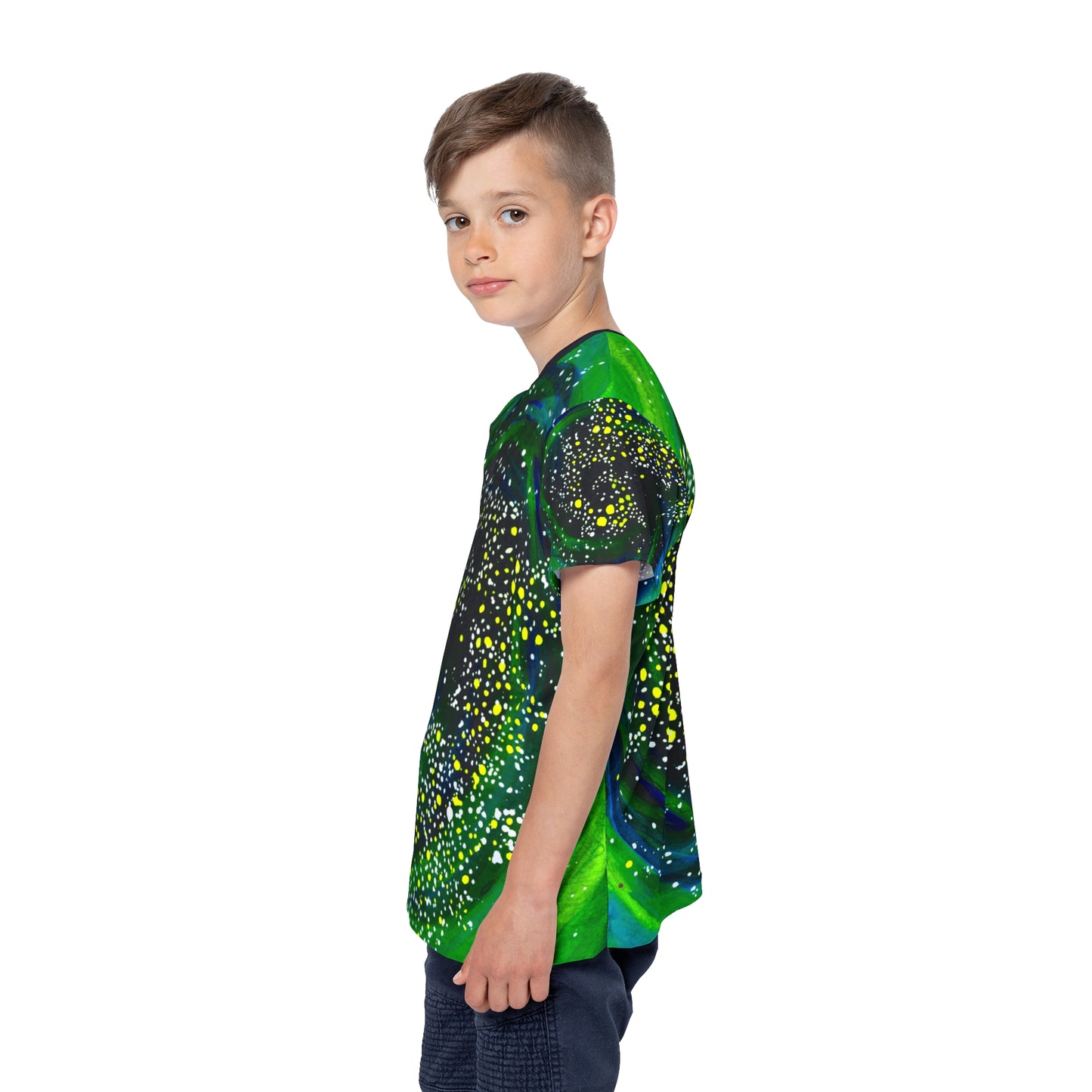 Spiral Galaxy Kids Sports Jersey (AOP)