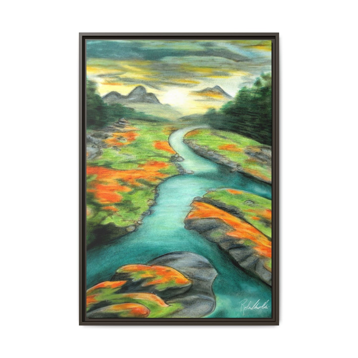 Mountain Stream Framed Wall Art