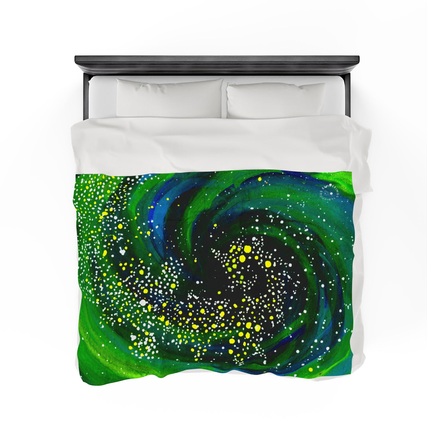 Spiral Galaxy Velveteen Plush Blanket