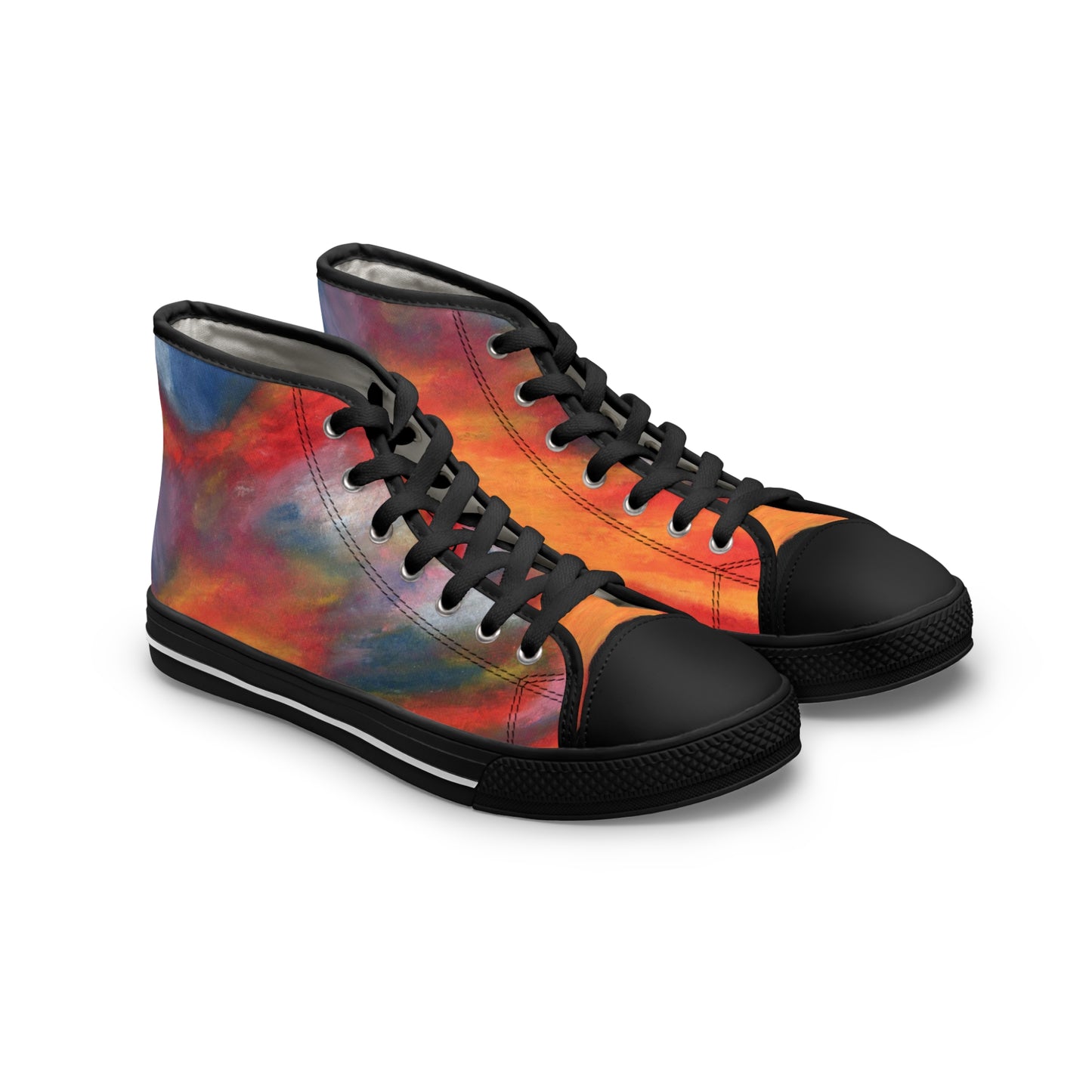 Sunset Over Lake Unisex Classic High Top Sneakers