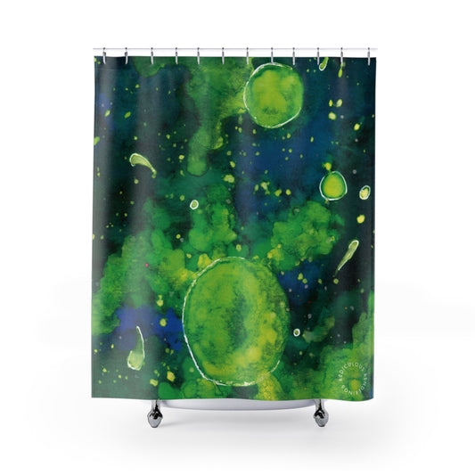 Toxic Waste Galaxy Shower Curtain