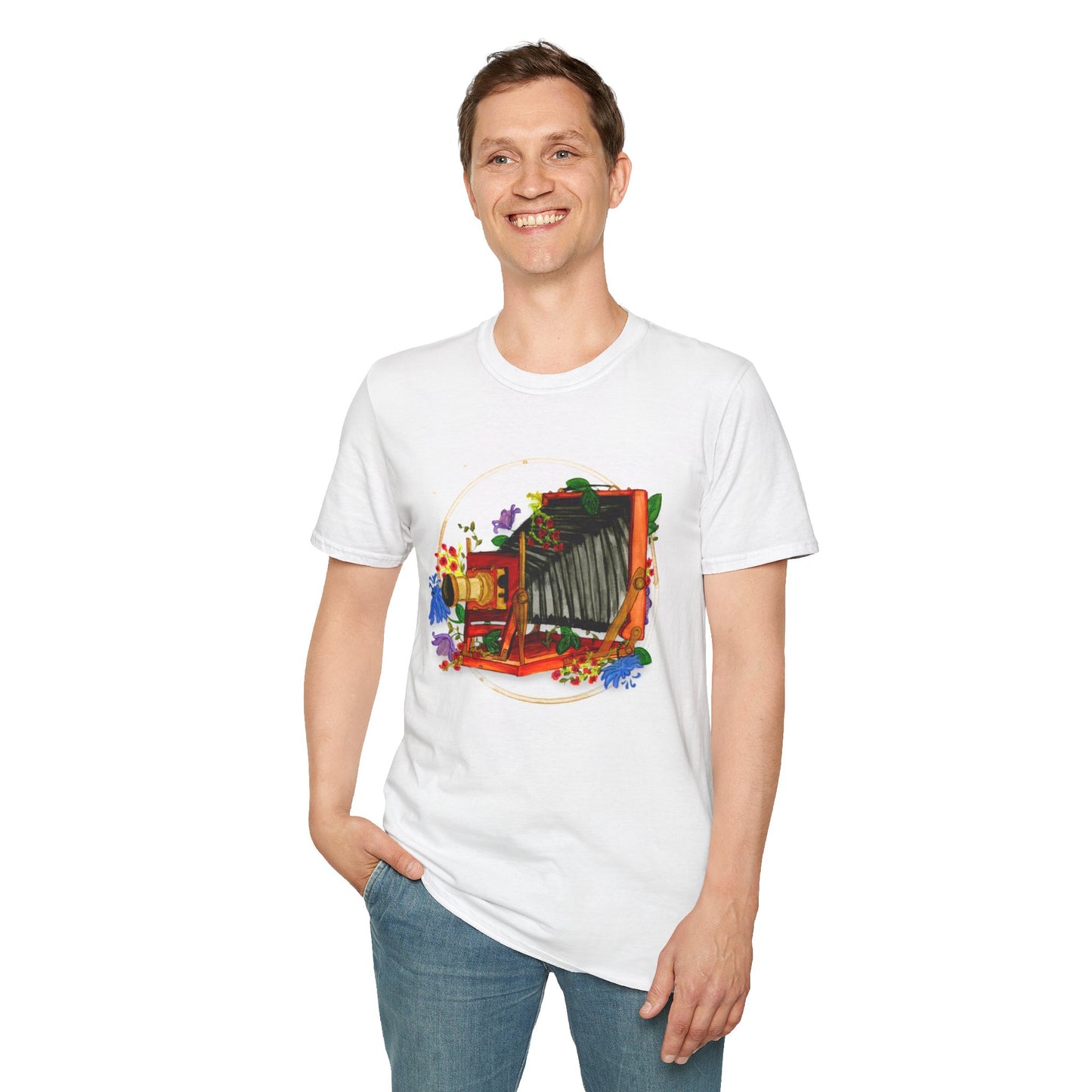 Vintage Camera Unisex Softstyle T-Shirt