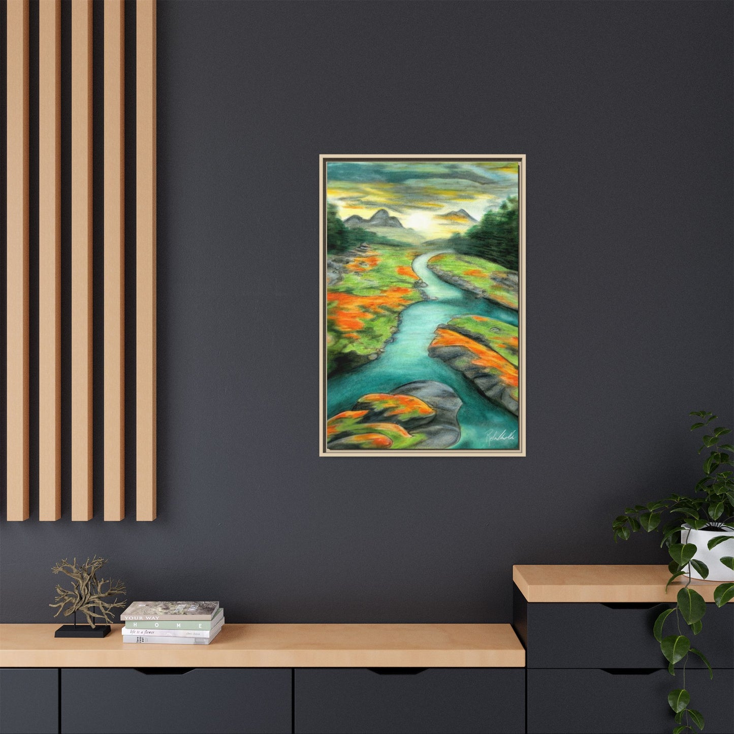 Mountain Stream Framed Wall Art