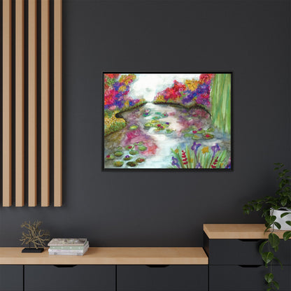 Floral Summer Pond Framed Wall Art