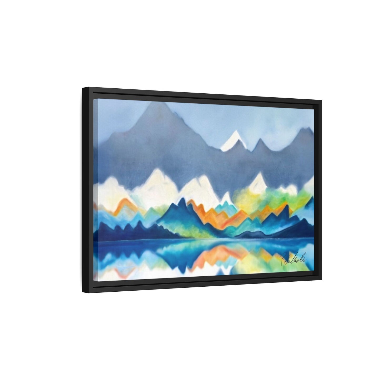 Blue and Gray Smokey Mountains Framed Wall Art