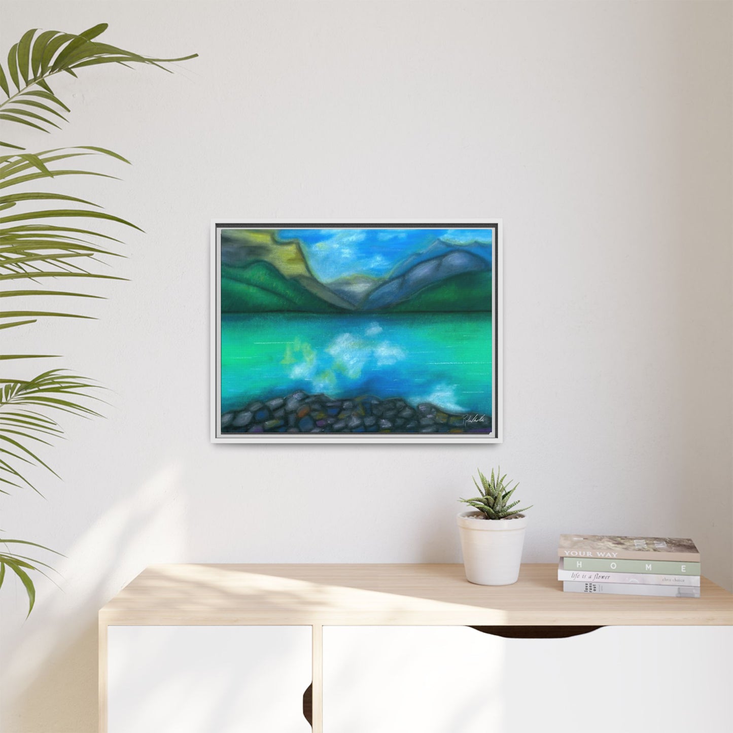 Mountain Lake Framed Wall Art