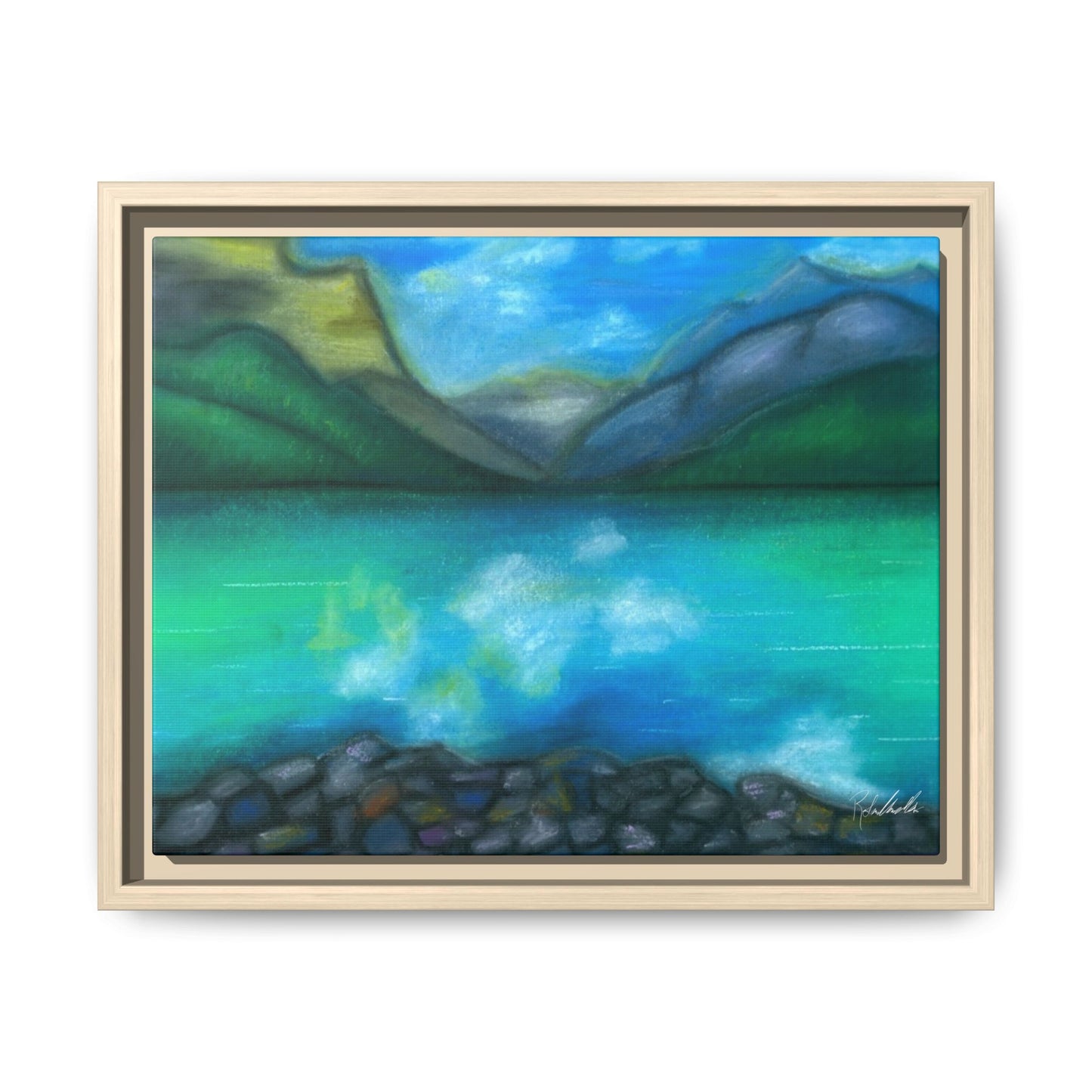 Mountain Lake Framed Wall Art