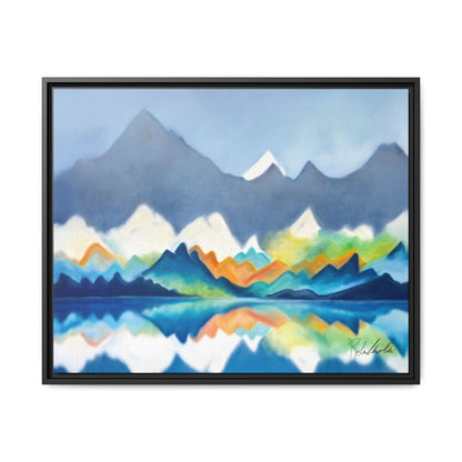 Blue and Gray Smokey Mountains Framed Wall Art