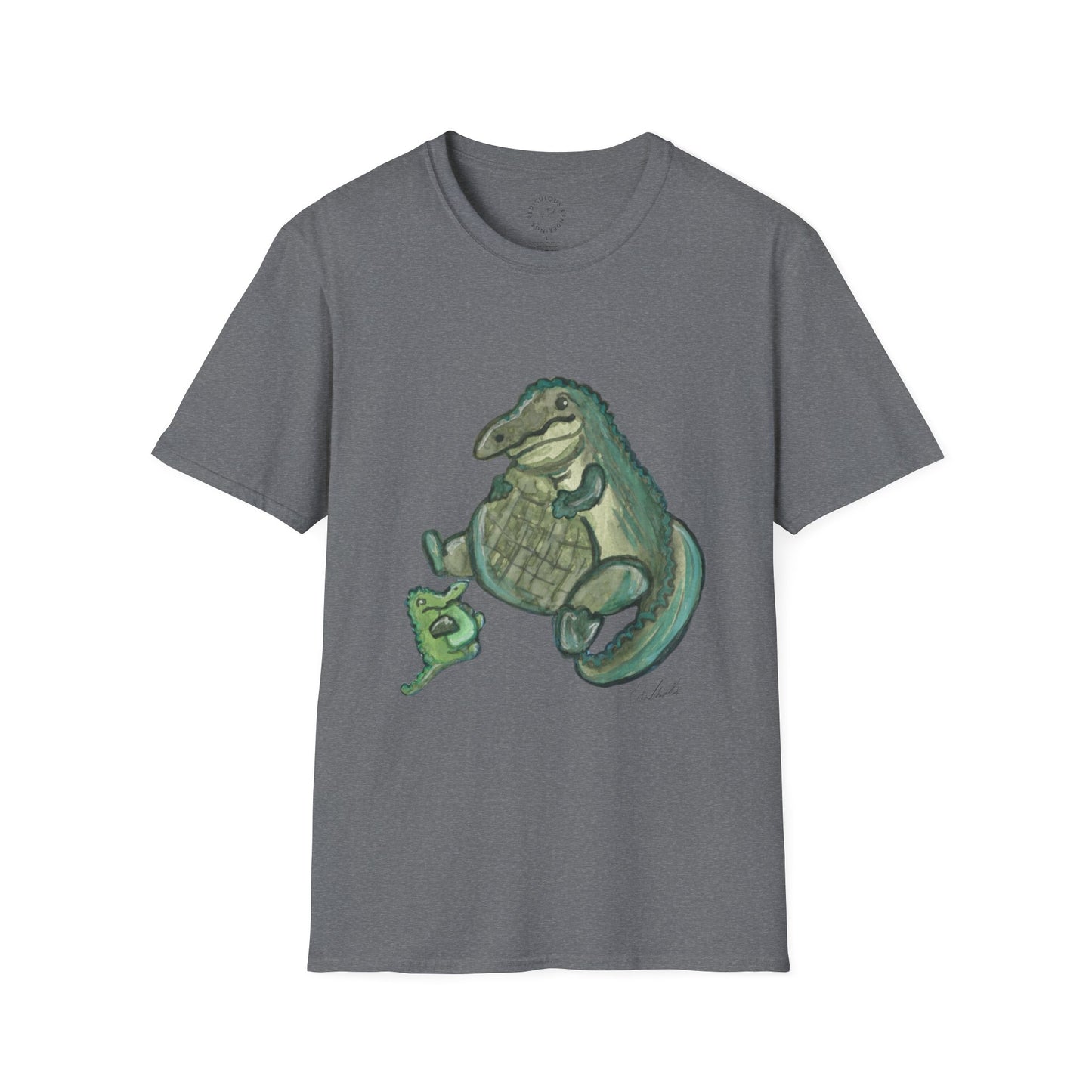 Father Son Alligator Unisex Softstyle Print T-Shirt