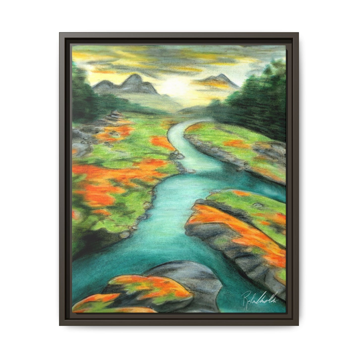 Mountain Stream Framed Wall Art