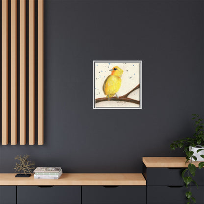 Yellow Canary Bird Framed Wall Art