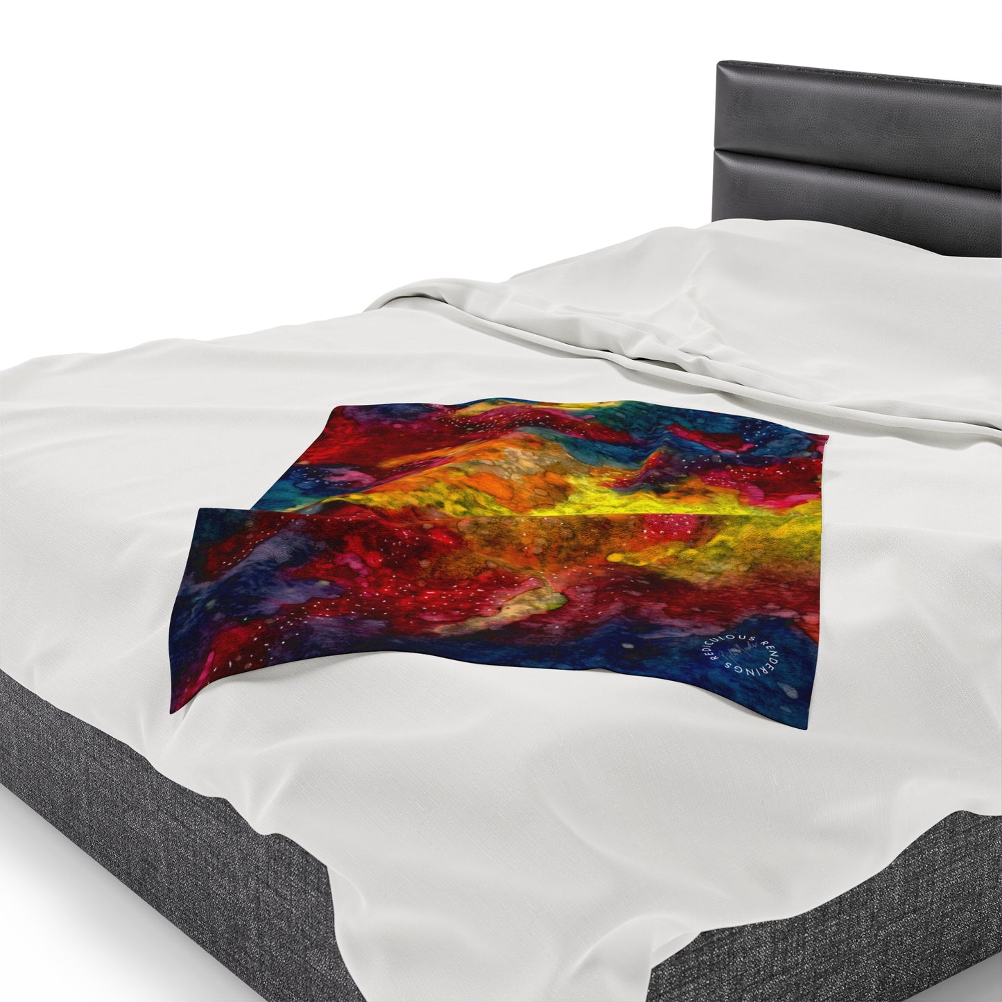 Sunset Clouds Galaxy Velveteen Plush Blanket