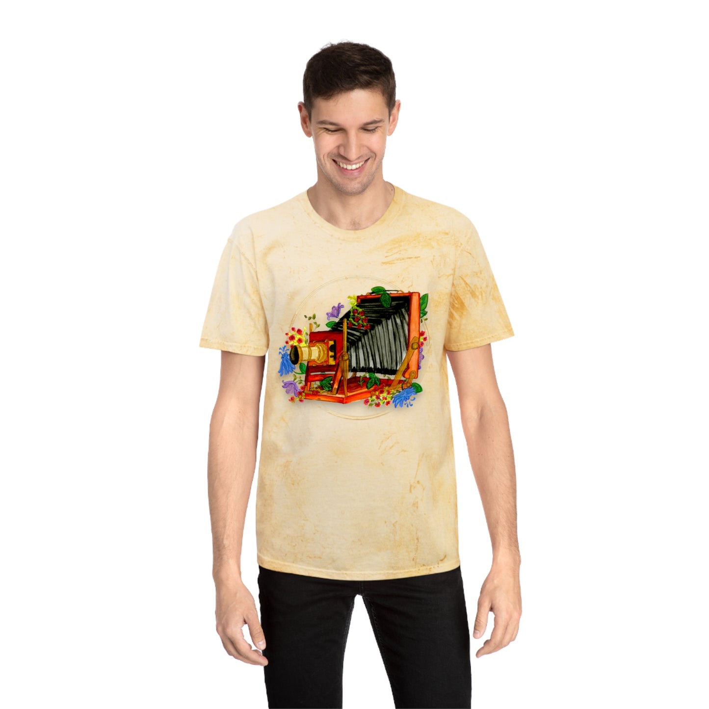 Vintage Camera Unisex Color Blast T-Shirt