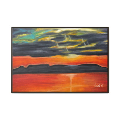 Sleeping Giant at Sunset Framed Wall Art
