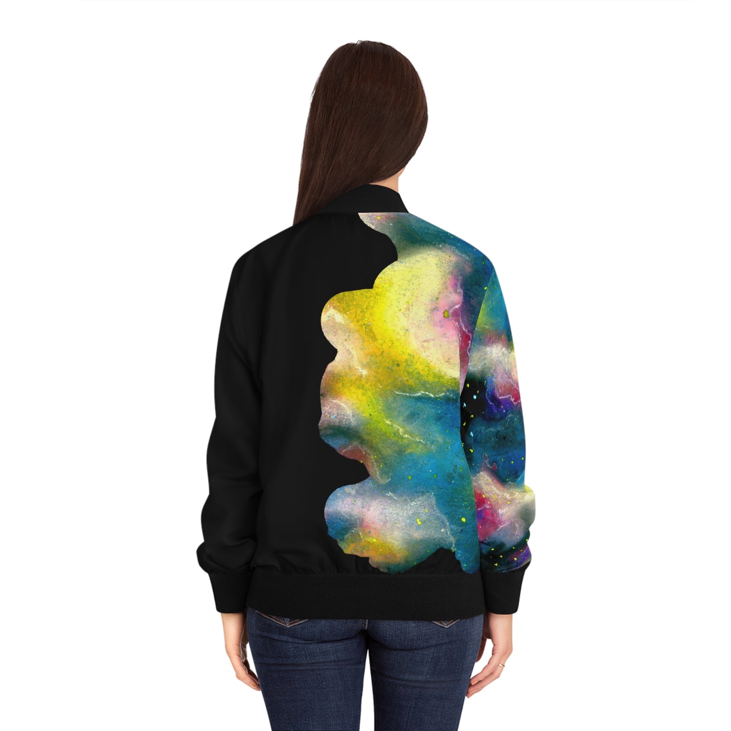 Sunrise Galaxy Women's Bomber Jacket (AOP)